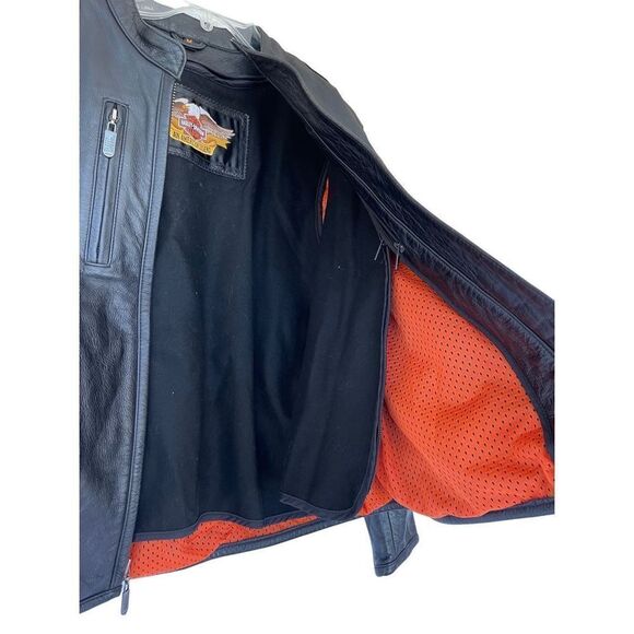 Harley Davidson Womens Riding Suit Leather Motorcycle Jacket & Pants Set Medium - Picture 8 of 16